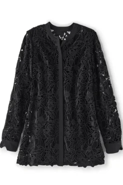 Soft Surroundings Candace Velvet Lace Tunic| Tops