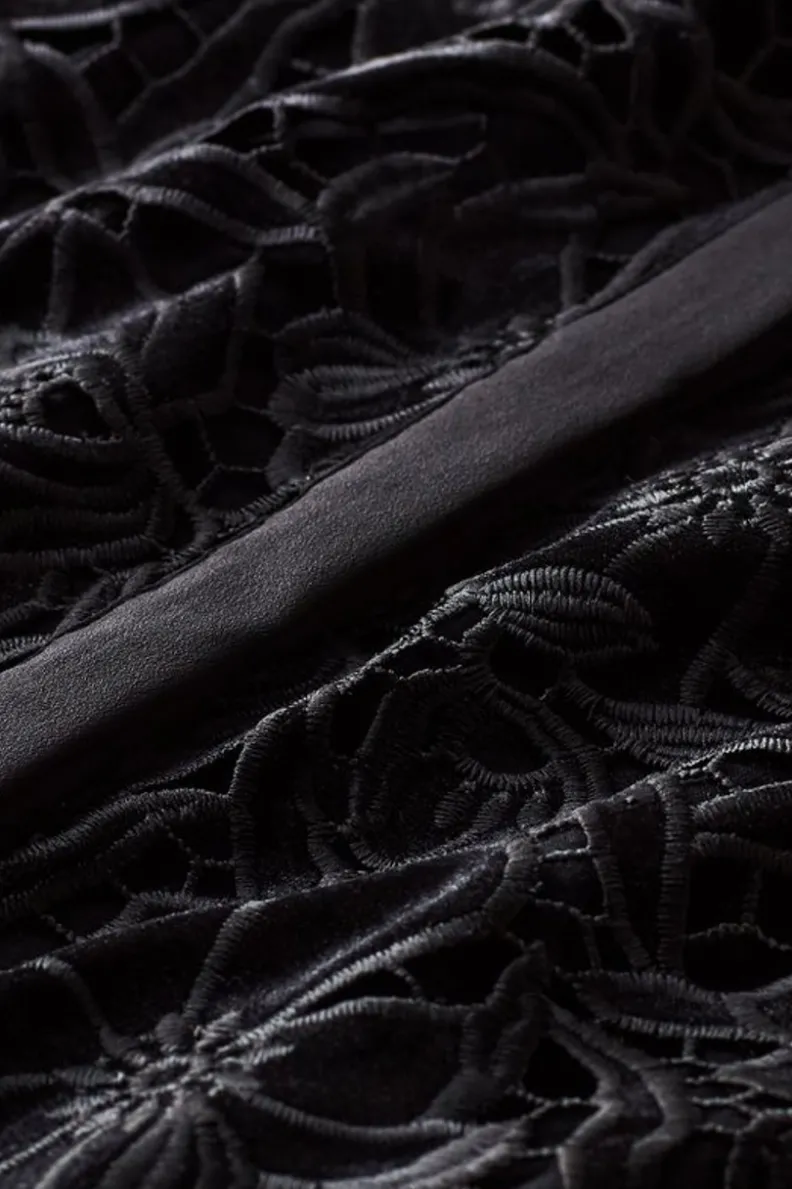 Soft Surroundings Candace Velvet Lace Tunic| Tops