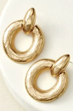 Soft Surroundings Cara Hammered Hoop Earrings| Jewelry|Earrings
