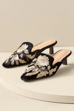 Soft Surroundings Carolina Embroidered Mule| Shoes