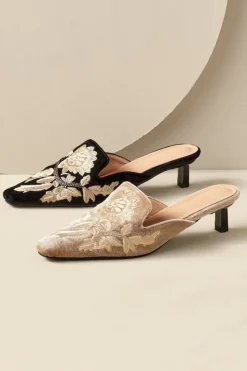 Soft Surroundings Carolina Embroidered Mule| Shoes