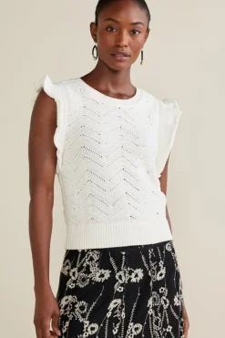 Soft Surroundings Celina Flutter Sleeve Sweater| Tops|Sweaters & Cardigans