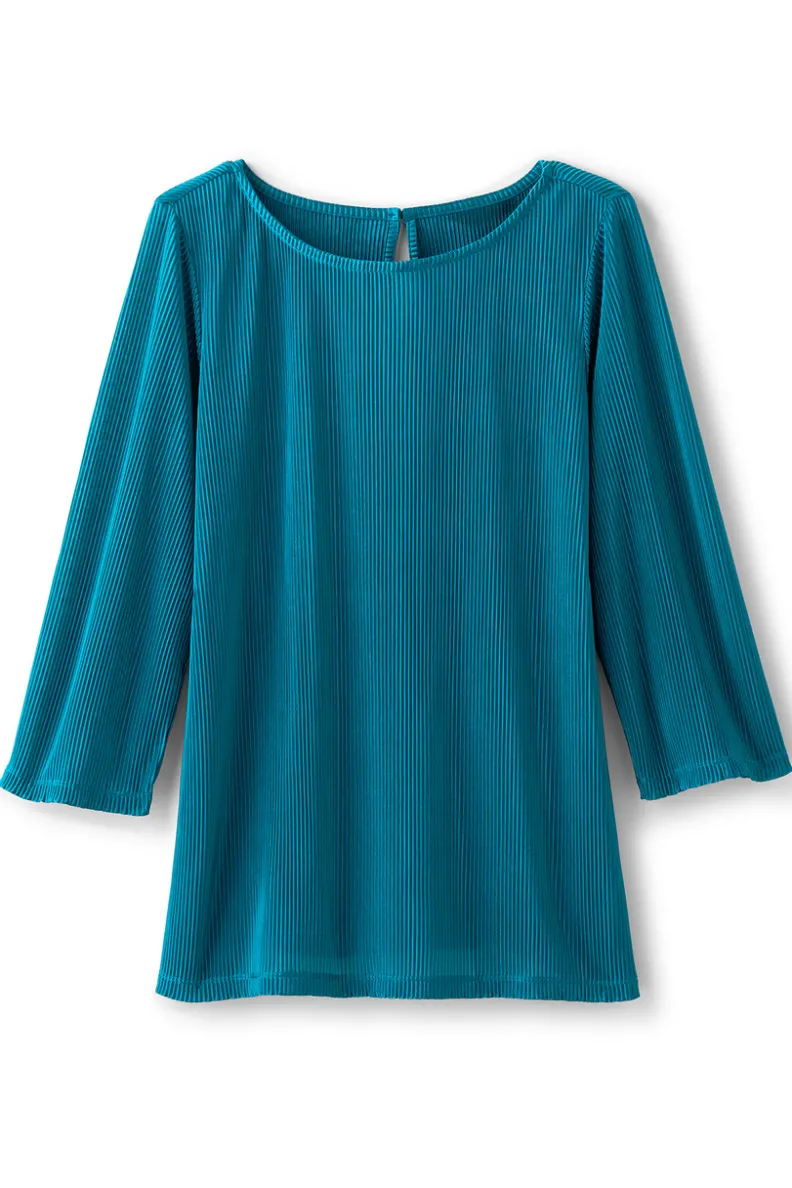 Soft Surroundings Cella Plisse Tunic| Tops