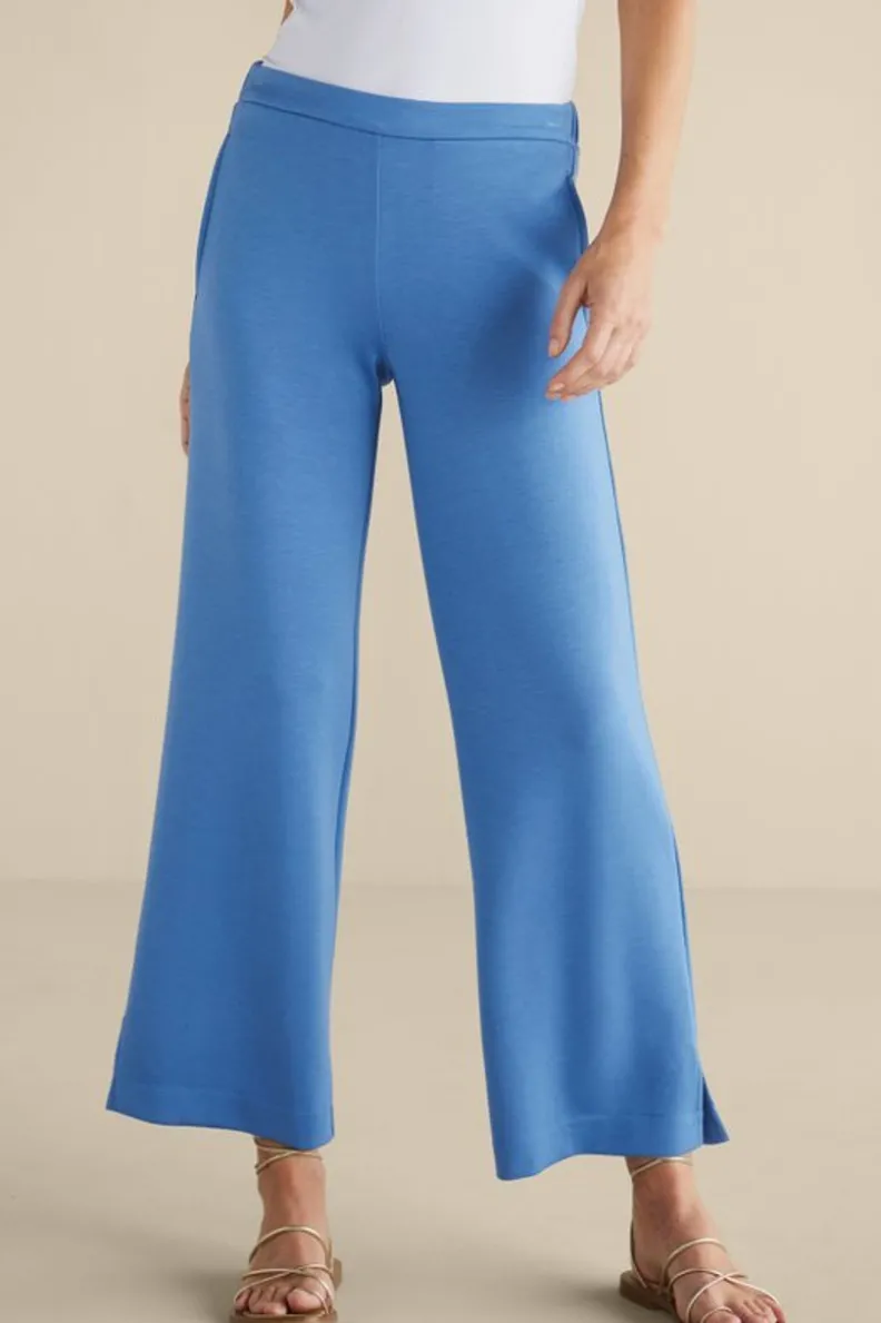 Soft Surroundings Ceri Knit Wide-Leg Pants| Pants