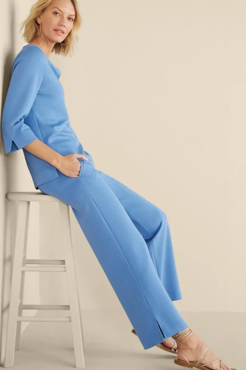 Soft Surroundings Ceri Knit Wide-Leg Pants| Pants