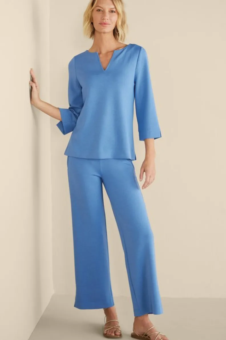 Soft Surroundings Ceri Knit Wide-Leg Pants| Pants