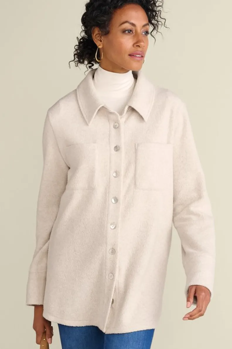 Soft Surroundings Cozy Boyfriend Shirt| Tops