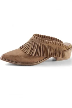 Soft Surroundings Dabney Fringe Suede Mules| Shoes