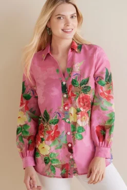Soft Surroundings Danica Embellished Shirt| Tops