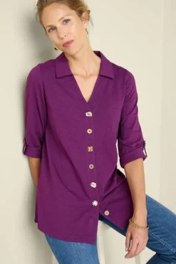 Soft Surroundings Danielle 3/4 Sleeve Tunic| Tops|Tunics & Leggings