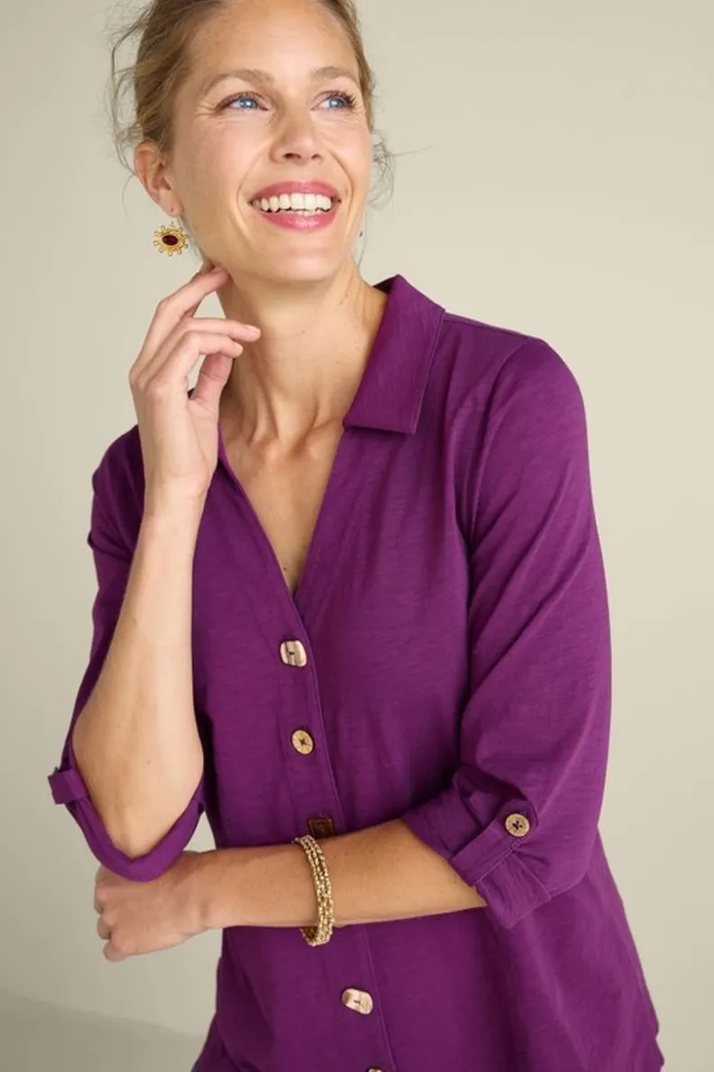 Soft Surroundings Danielle 3/4 Sleeve Tunic| Tops|Tunics & Leggings