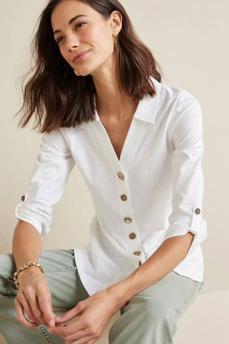 Soft Surroundings Danielle 3/4 Sleeve Tunic| Tops|Tunics & Leggings