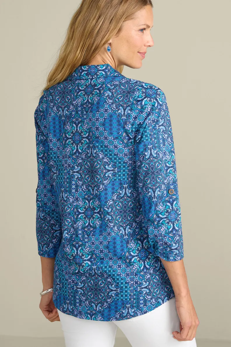 Soft Surroundings Danielle 3/4 Sleeve Tunic| Tops|Tunics & Leggings