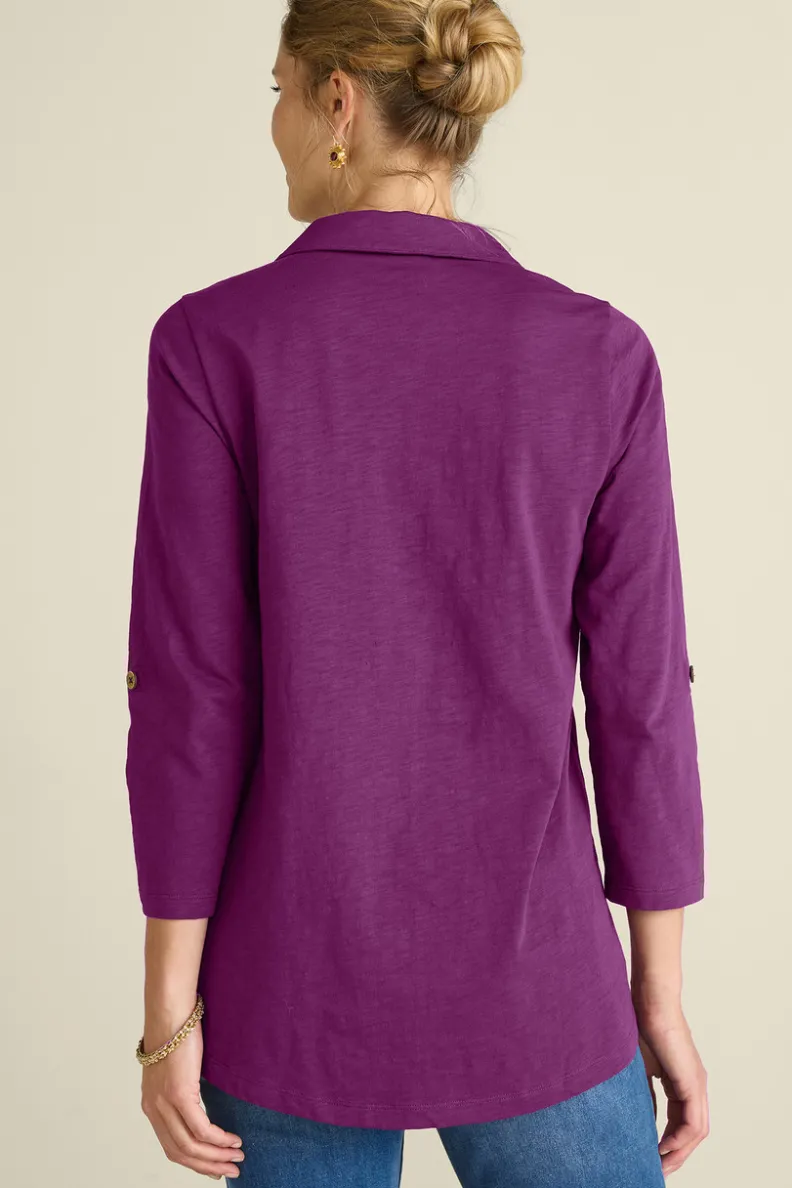 Soft Surroundings Danielle 3/4 Sleeve Tunic| Tops|Tunics & Leggings