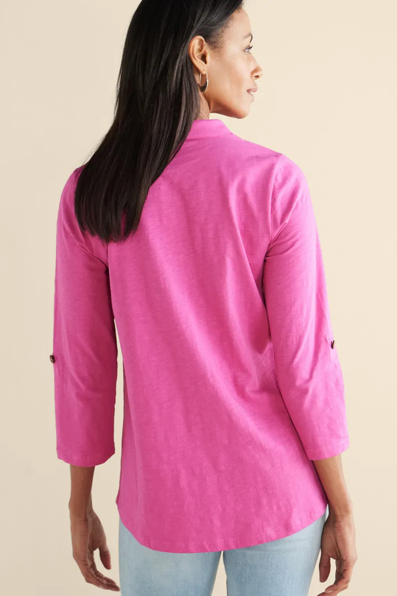 Soft Surroundings Danielle 3/4 Sleeve Tunic| Tops|Tunics & Leggings