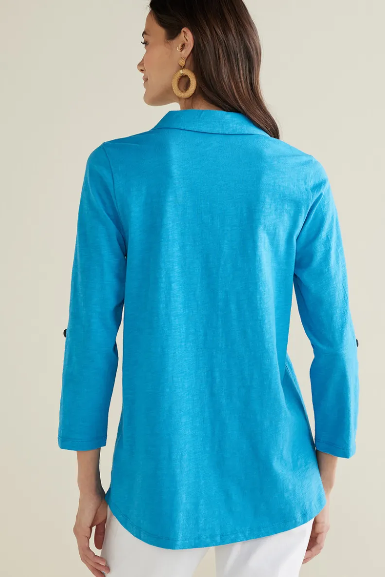 Soft Surroundings Danielle 3/4 Sleeve Tunic| Tops|Tunics & Leggings