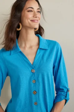 Soft Surroundings Danielle 3/4 Sleeve Tunic| Tops|Tunics & Leggings