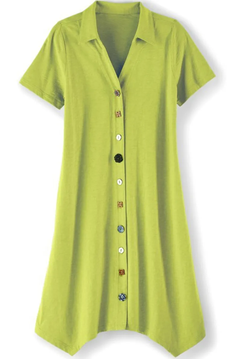 Soft Surroundings Danielle Button Dress| Dresses
