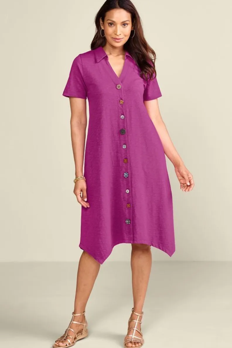 Soft Surroundings Danielle Button Dress| Dresses
