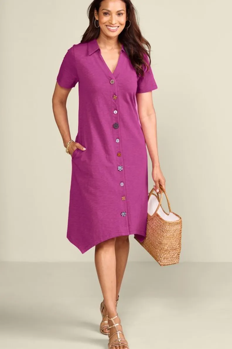 Soft Surroundings Danielle Button Dress| Dresses