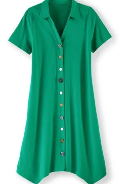 Soft Surroundings Danielle Button Dress| Dresses