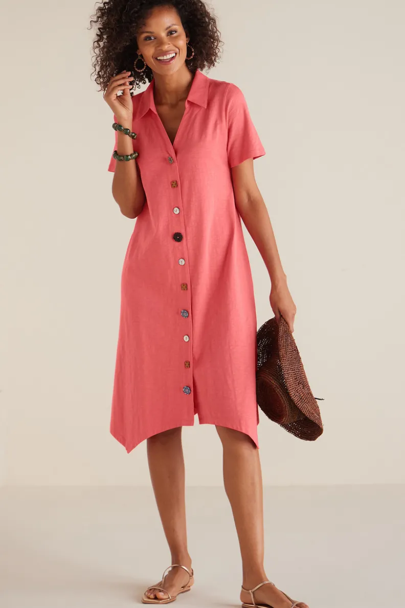 Soft Surroundings Danielle Button Dress| Dresses