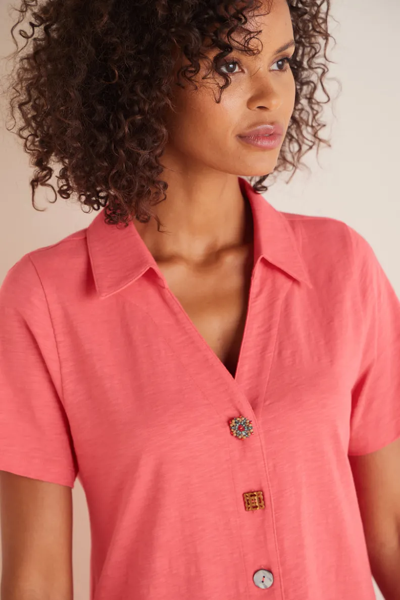 Soft Surroundings Danielle Button Dress| Dresses