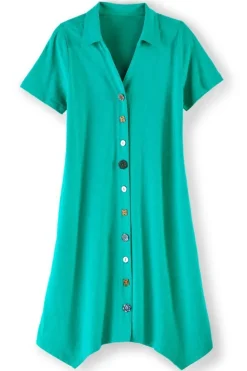Soft Surroundings Danielle Button Dress| Dresses