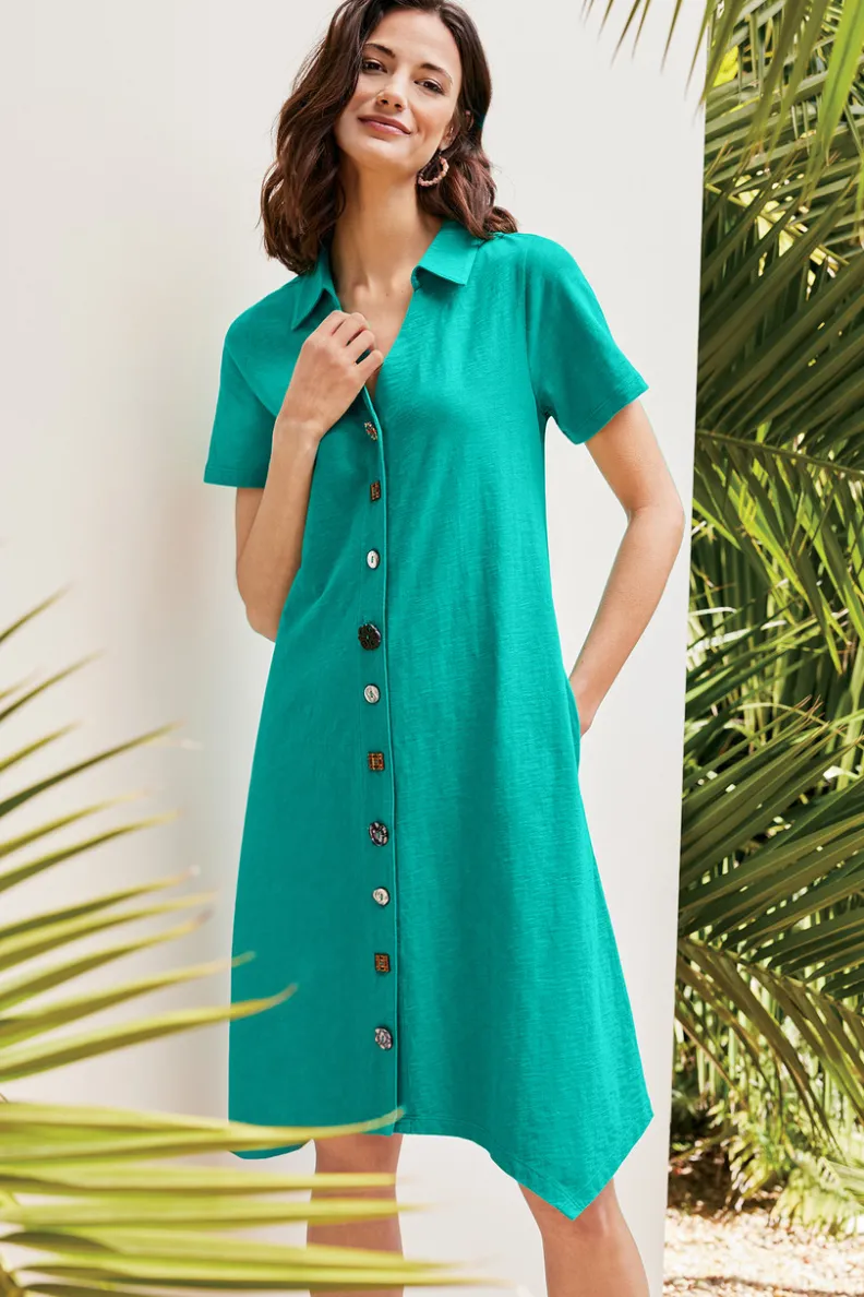 Soft Surroundings Danielle Button Dress| Dresses