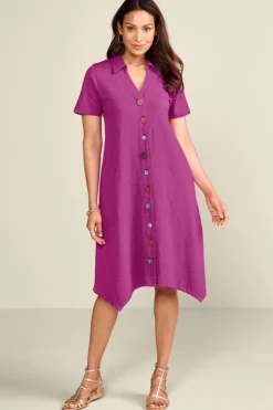 Soft Surroundings Danielle Button Dress| Dresses