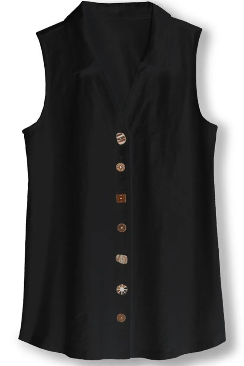 Soft Surroundings Danielle Sleeveless Tunic| Tops|Tunics & Leggings