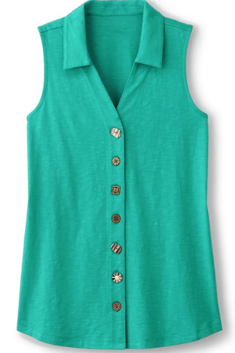 Soft Surroundings Danielle Sleeveless Tunic| Tops|Tunics & Leggings