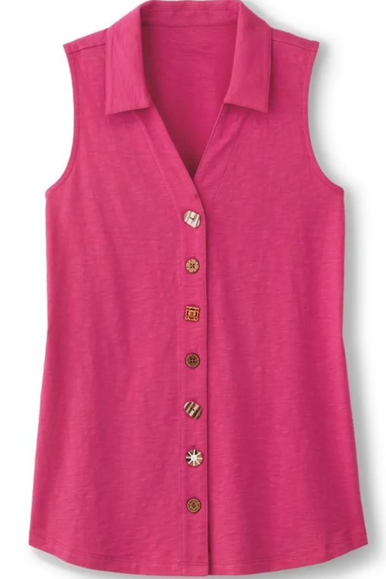 Soft Surroundings Danielle Sleeveless Tunic| Tops|Tunics & Leggings