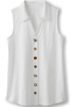 Soft Surroundings Danielle Sleeveless Tunic| Tops|Tunics & Leggings