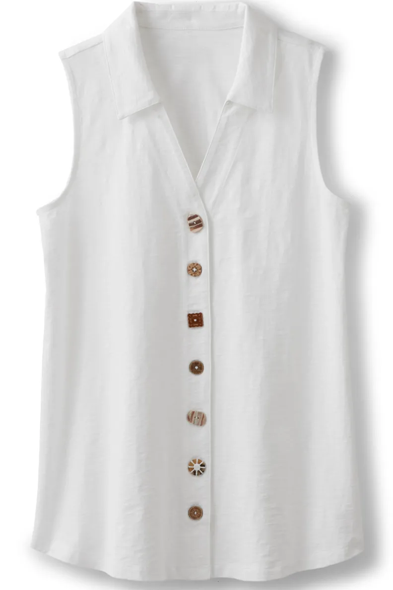 Soft Surroundings Danielle Sleeveless Tunic| Tops|Tunics & Leggings