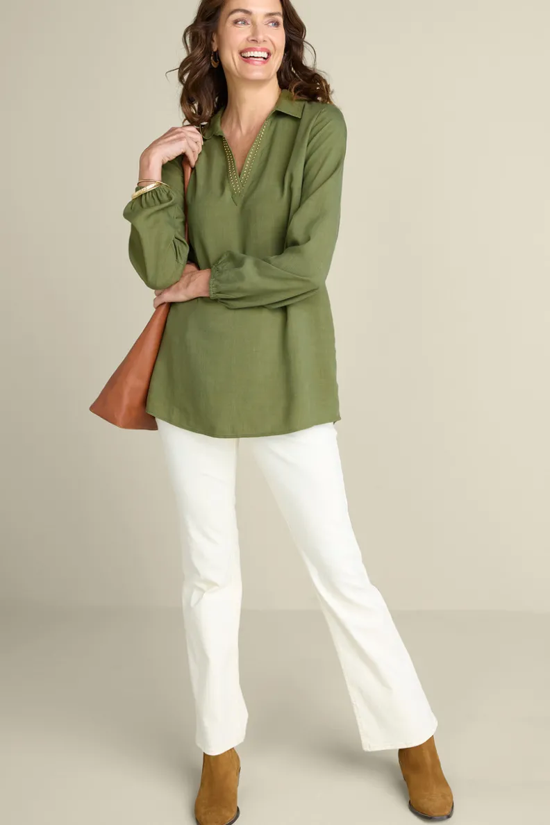 Soft Surroundings Delaine Tencel™ Tunic| Tops