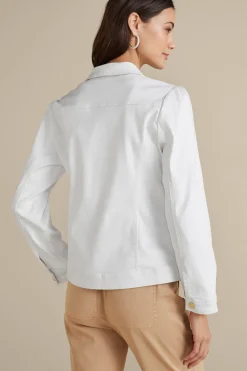 Soft Surroundings Diana Shapely Denim Jacket| Toppers|Jackets & Coats