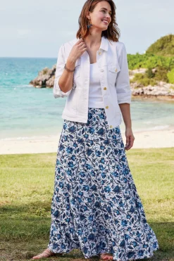 Soft Surroundings Diana Shapely Denim Jacket| Toppers|Jackets & Coats