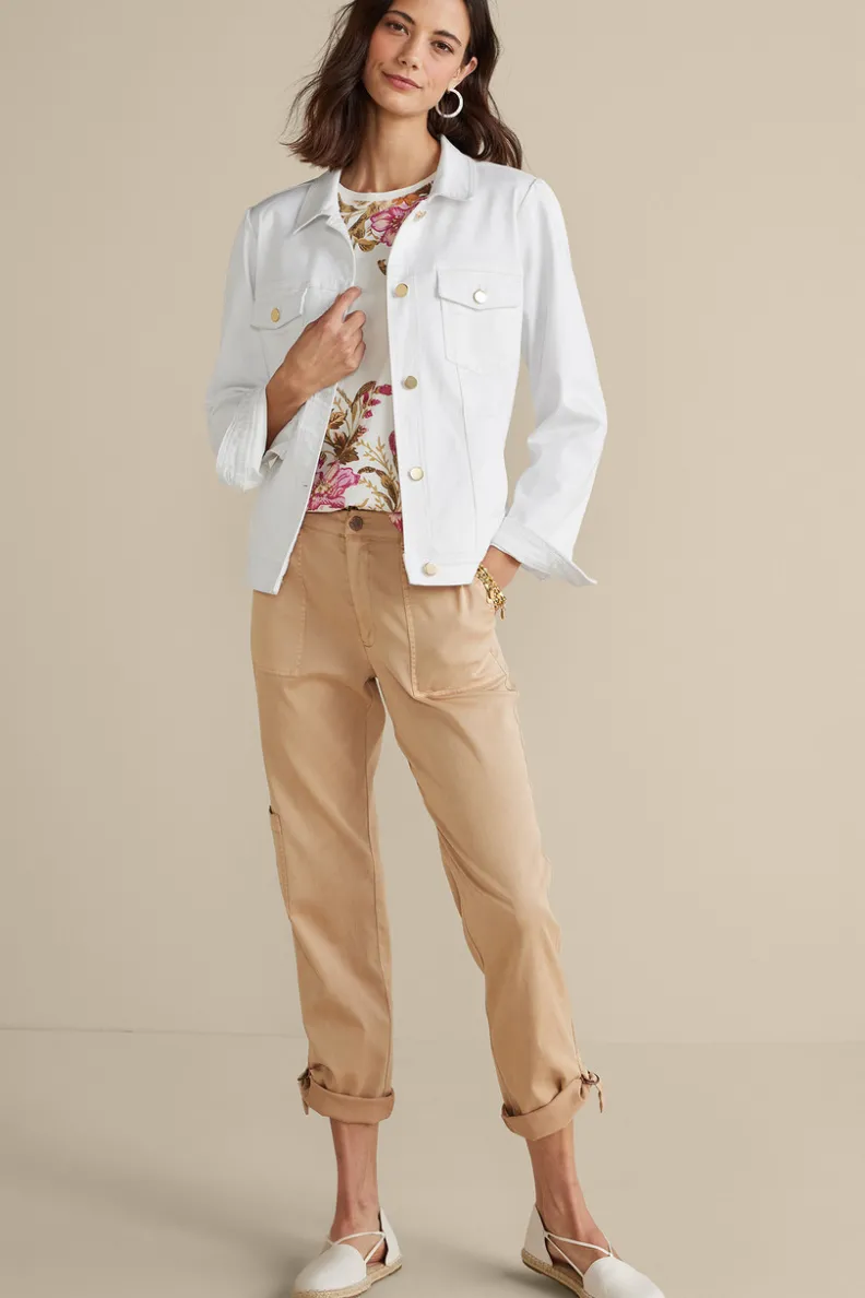 Soft Surroundings Diana Shapely Denim Jacket| Toppers|Jackets & Coats