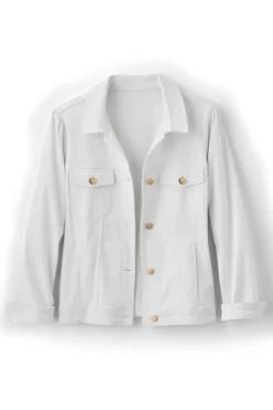Soft Surroundings Diana Shapely Denim Jacket| Toppers|Jackets & Coats