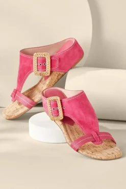 Soft Surroundings Donald Pliner Ofelia Wedge Slide| Shoes