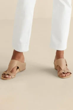Soft Surroundings Donald Pliner Ofelia Wedge Slide| Shoes
