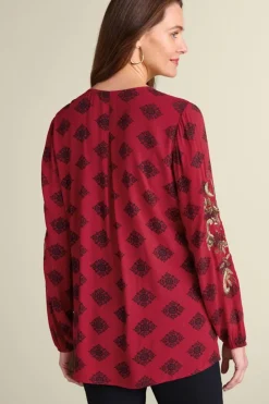Soft Surroundings Eboni Embellished Tunic| Tops