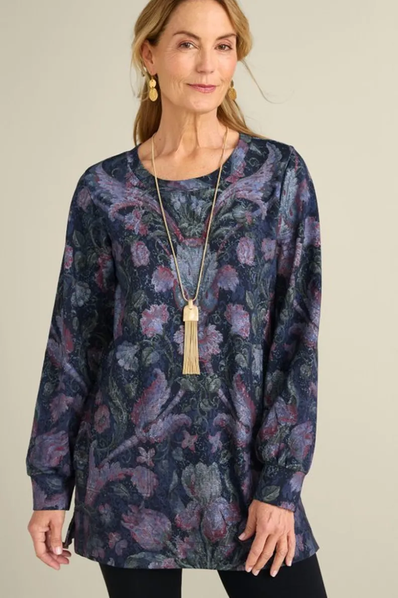 Soft Surroundings Edith French Terry Tunic| Tops