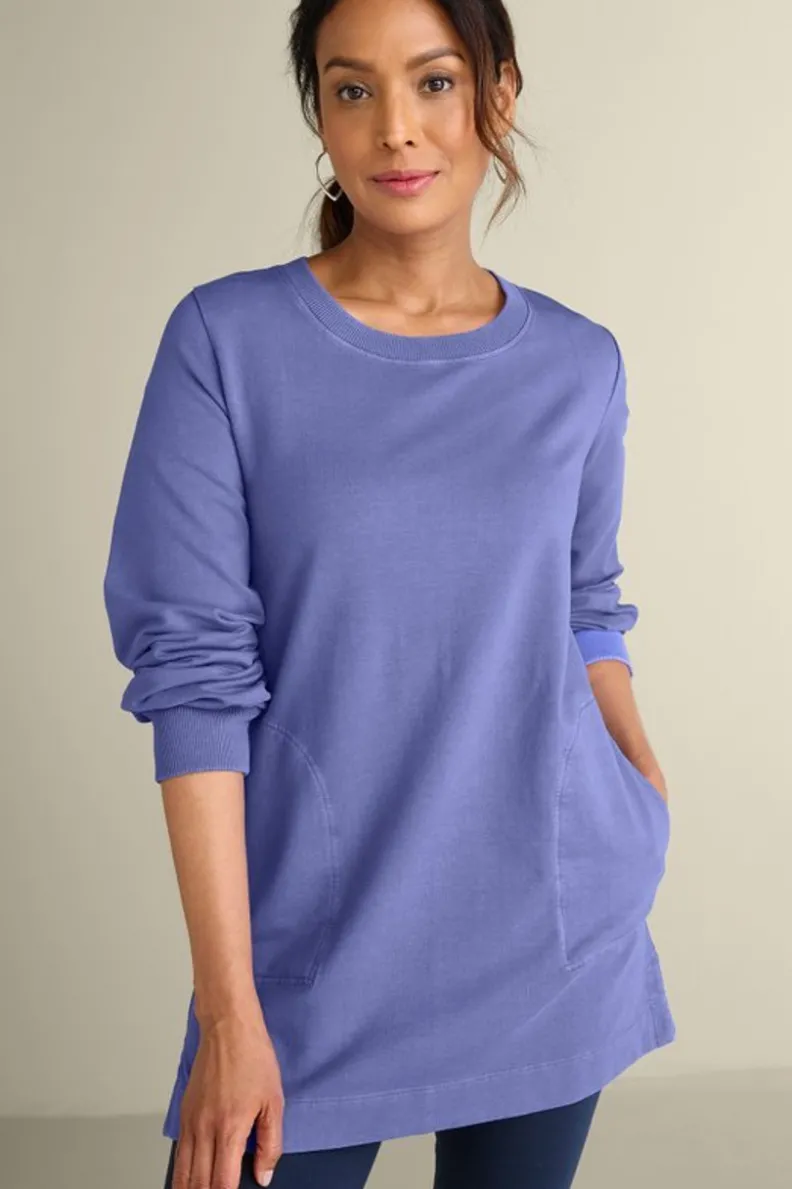 Soft Surroundings Edith French Terry Tunic| Tops