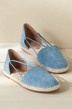 Soft Surroundings Eileen Fisher Lee Denim Stretch Espadrille| Shoes