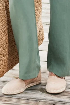 Soft Surroundings Eileen Fisher Lee Raffia Stretch Espadrille| Shoes