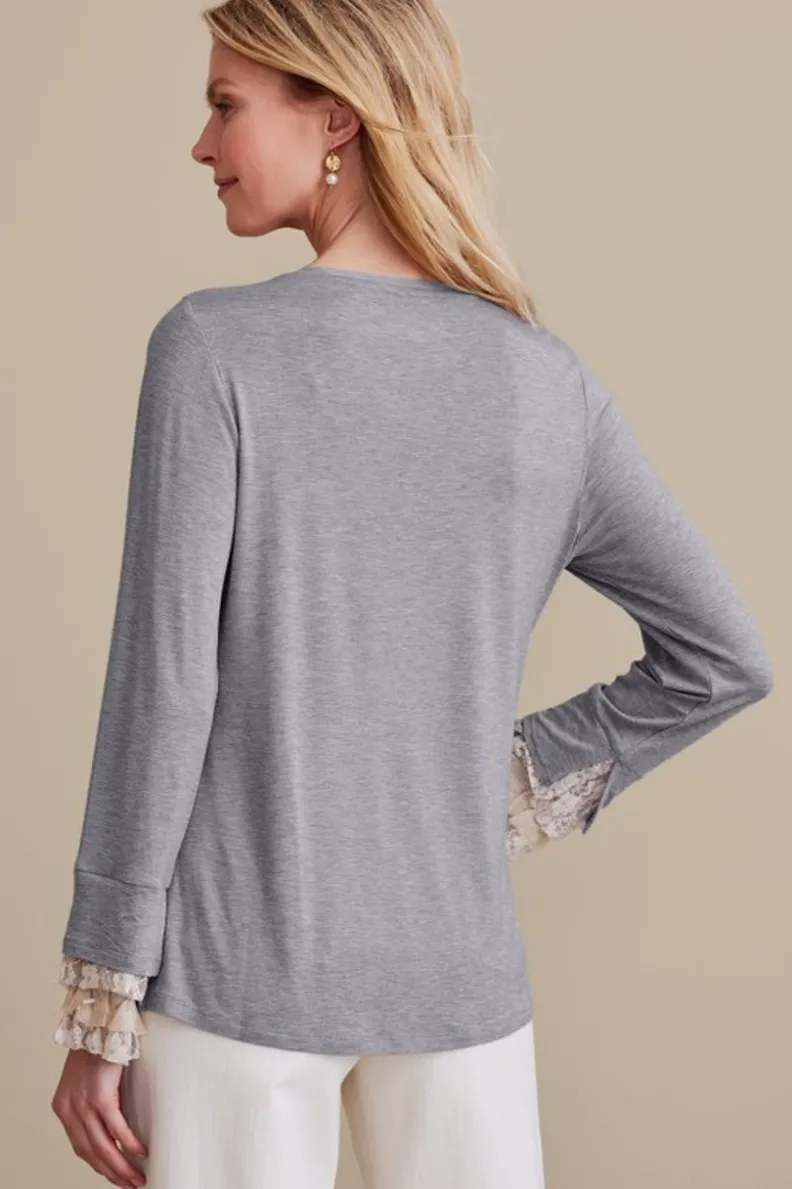 Soft Surroundings Ella Lace Top| Tops
