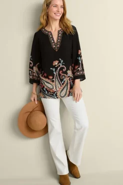 Soft Surroundings Elma 3/4 Sleeve Tunic| Tops|Tunics & Leggings