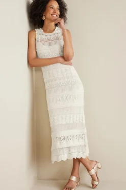 Soft Surroundings Erica Crochet Midi Dress| Dresses